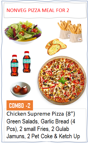 NONVEG PIZZA MEAL FOR 2