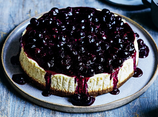 No Bake Blueberry Cheesecake - Dinners, Dishes, and Desserts